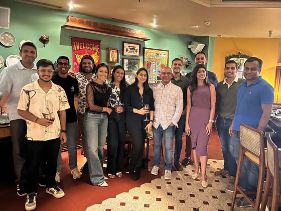 Alumni startup founders at BonBillo's community mixer in Mumbai