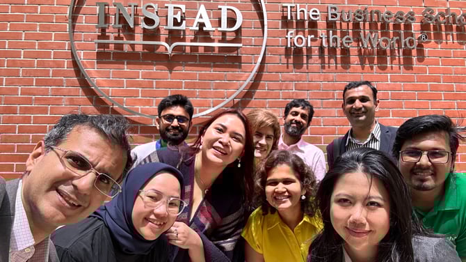 cohort at INSEAD visit