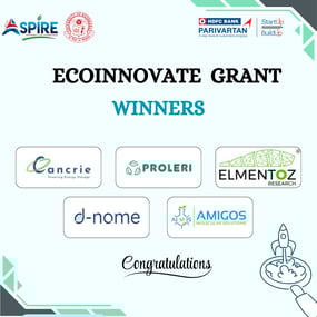 Announcement of Proleri being selected for the EcoInnovate Grant