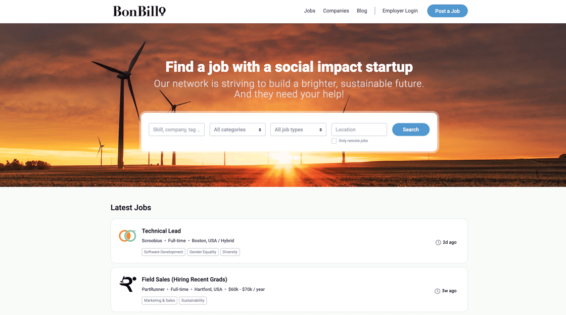 BonBillo Jobs Board