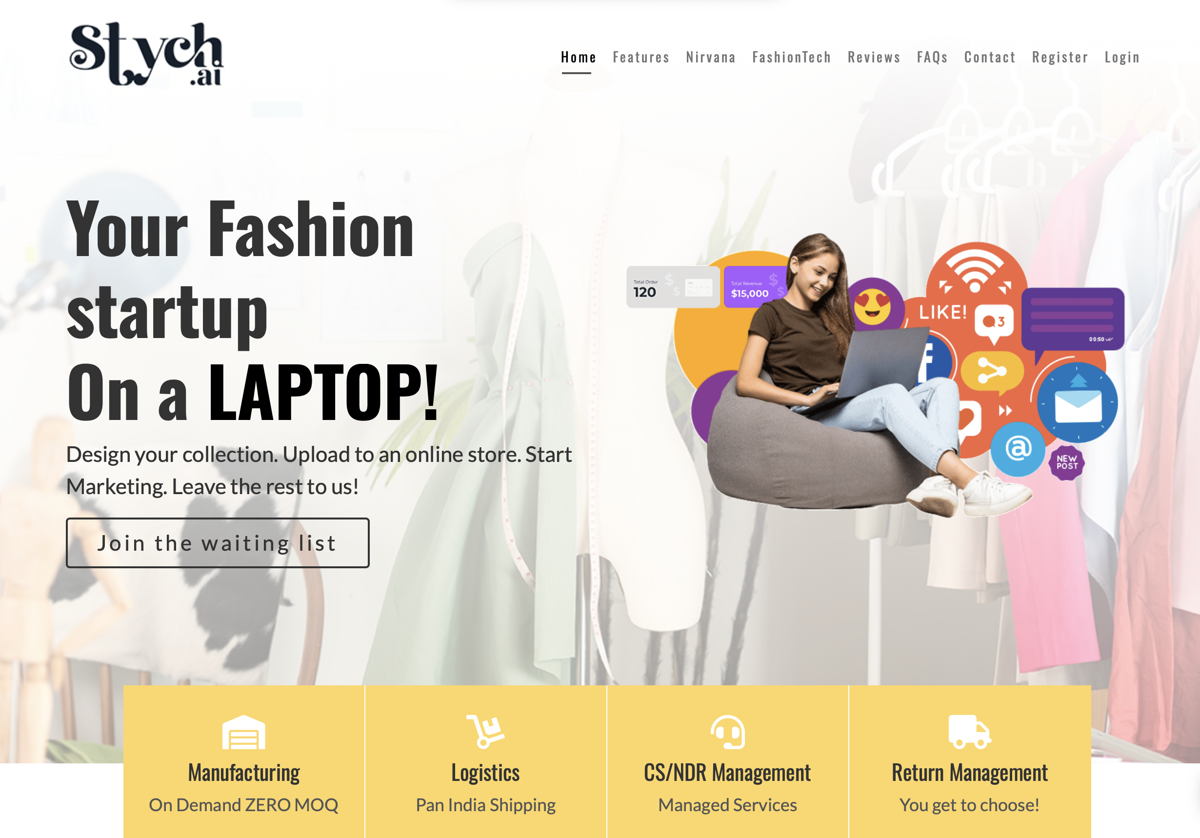 Styched website banner