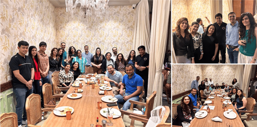 Group images of BonBillo's community mixer in Mumbai