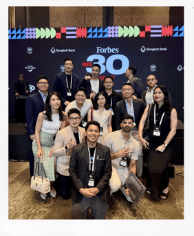 Saivya Chauhan, CEO & Founder of Blitz and team were celebrated as a 2025 Forbes 30 Under 30 honoree at the summit in Bangkok.