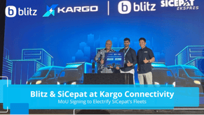 Blitz Electric, signed an MoU with SiCepat Ekspres and Kargo Technologies to fast-track SiCepat’s transition toward a cleaner, electrified first, middle and last mile future.