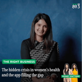 Divya Kamerkar, Founder and CEO of Pinky Promise, sat down with Nadiah Koh on MONEY FM Singapore’s ‘The Right Business’ to unpack her journey founding India’s fastest-growing women’s health app.