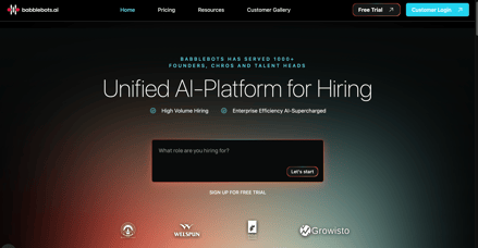 Babblebot's new AI hiring dashboard