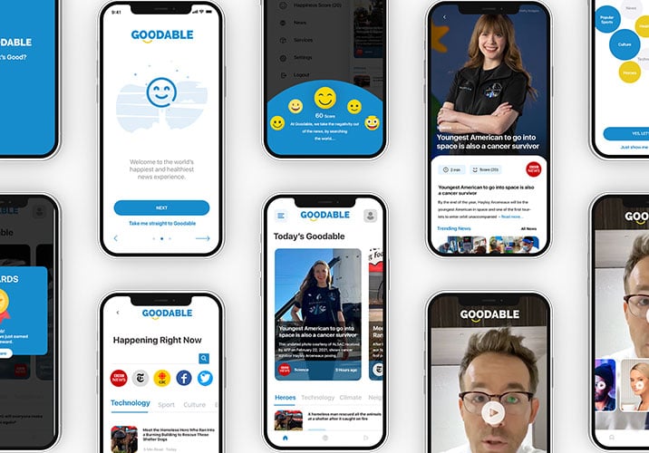 goodable news dashboard