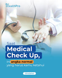 HealthPro doctor performing a blood pressure check during medical check-up, with informational text.