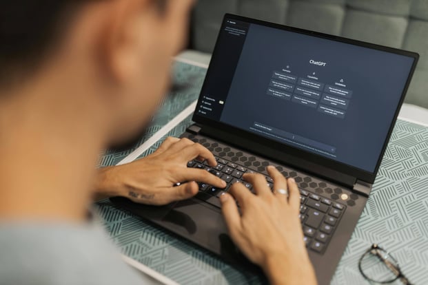 Person using ChatGPT