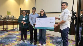 Promeat team being recognised as one of the top startups at the Vegan India Conference 2025.