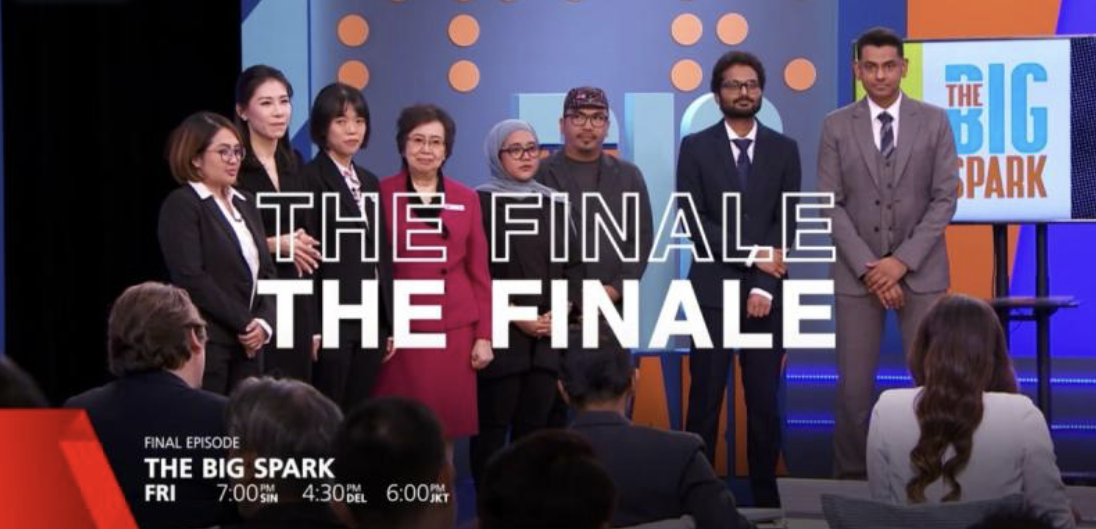 arkopay team at the thebigspark finale stage 