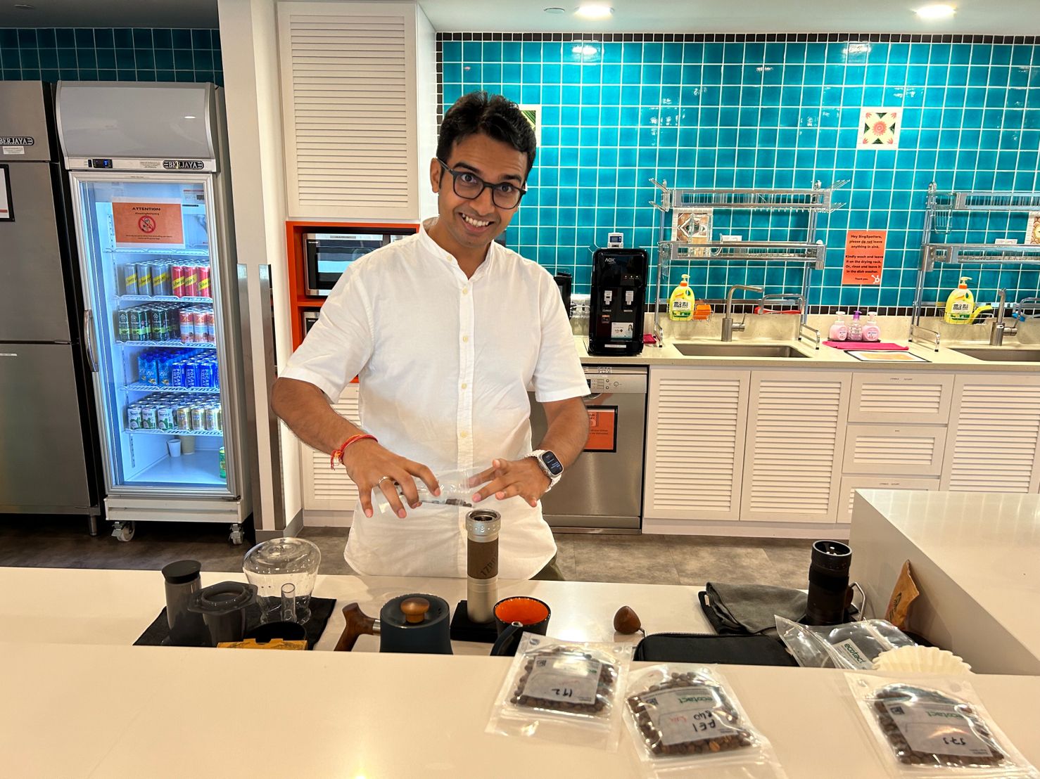 Flywheel Workshop and Coffee Tasting with Aditya Kumar at HubSpot's Singapore office
