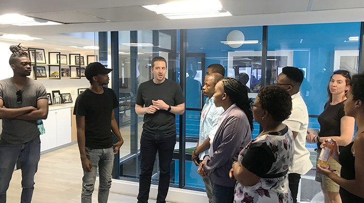Site visit to Yoco, a leading Fintech startup, with Bradley Wattrus, Co-Founder and CFO, sharing his learnings