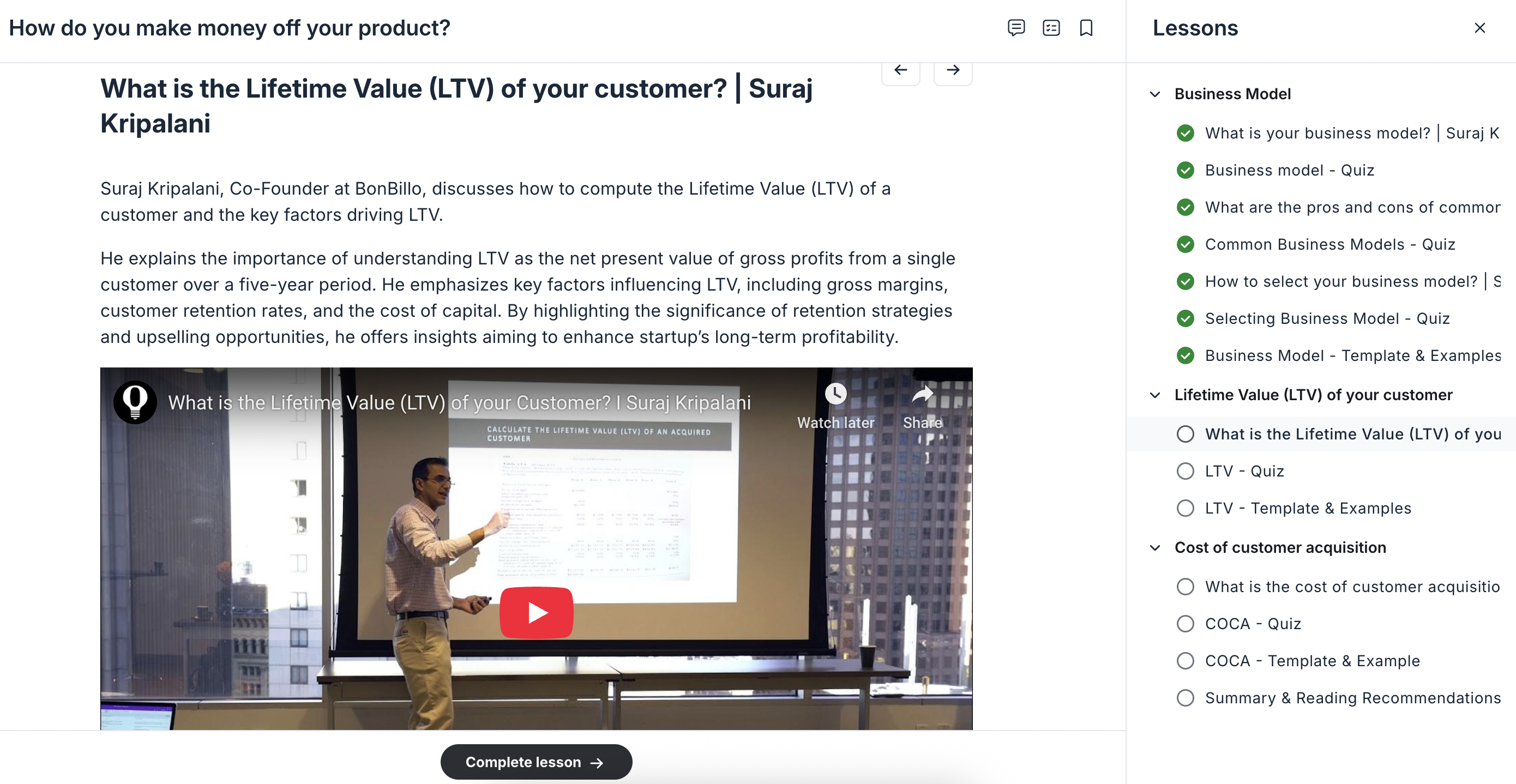 Topic - How do you make money off your product?
