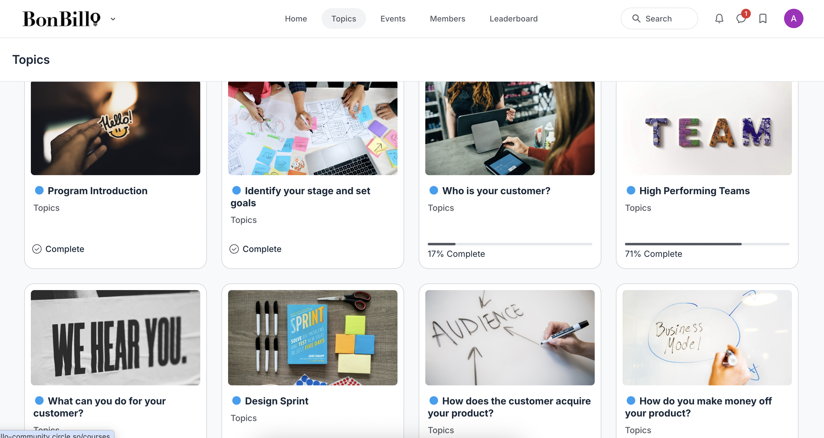 Startup Topics page 1