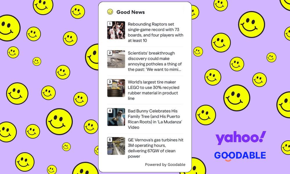 Goodable partners with Yahoo to deliver daily, positive content to millions of users