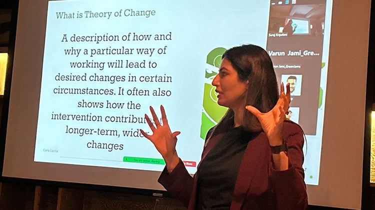 Theory of Change workshop presented by Shruthi Cauvery Iyer